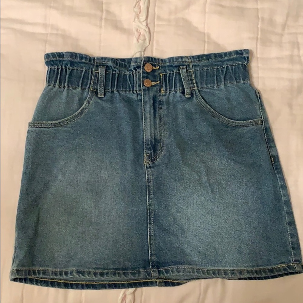 Target wild fable paper bag jean skirt